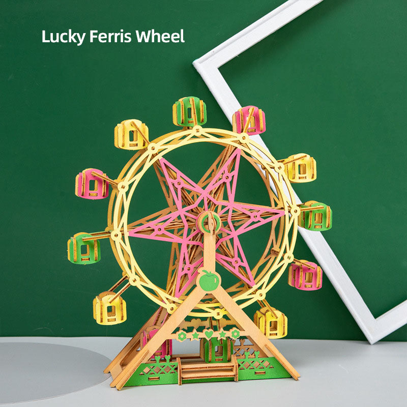 Wooden Ferris Wheel 3D Puzzle