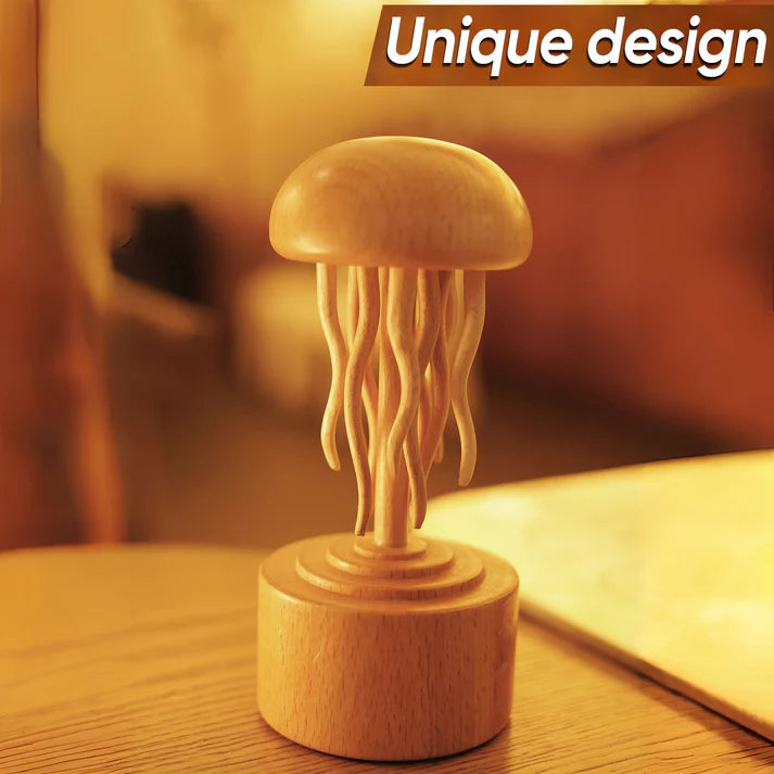 Wooden Handmade Jellyfish Mechanic Crafts Decoration