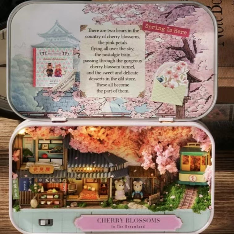 Sakura Land Box Theatre LED DIY Miniature