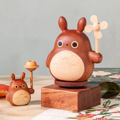 Walnut wood Handmade Totoro Figure