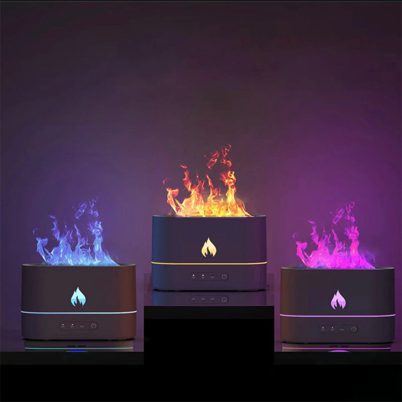 Flame Humidifier Color-Changing Mood Home Decor