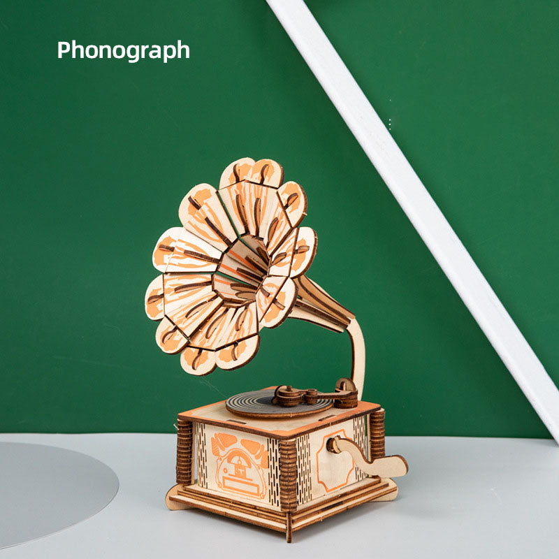 Wooden Phonograph 3D Puzzle