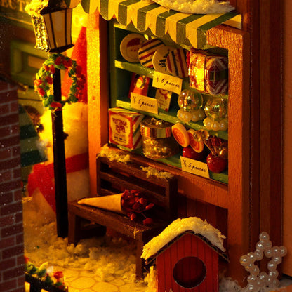 Christmas Booknook LED DIY Miniature