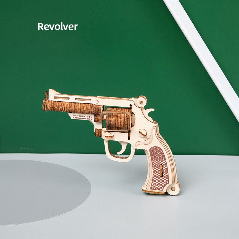 Wooden Revolver 3D Puzzle