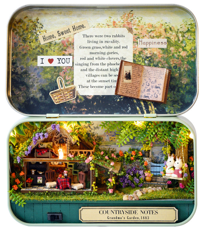 Countryside Notes Box Theatre LED DIY Miniature