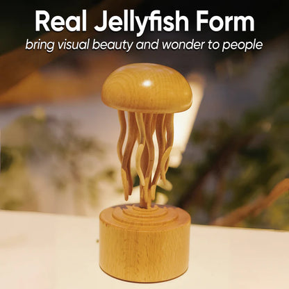 Wooden Handmade Jellyfish Mechanic Crafts Decoration