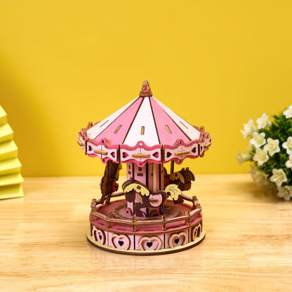 Wooden Carousel 3D Puzzle