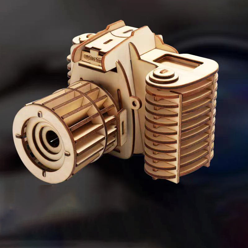 Wooden Camera 3D Puzzle