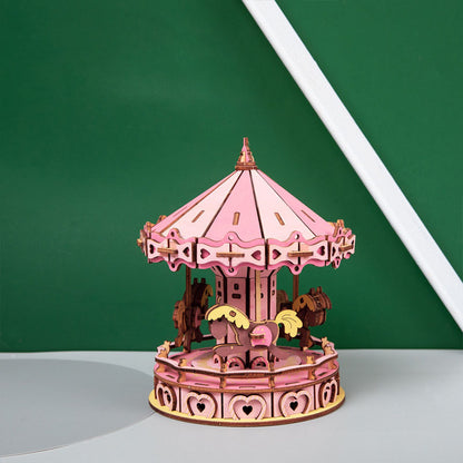 Wooden Carousel 3D Puzzle