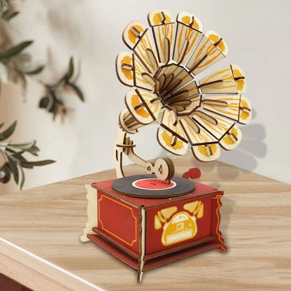 Wooden Phonograph 3D Puzzle