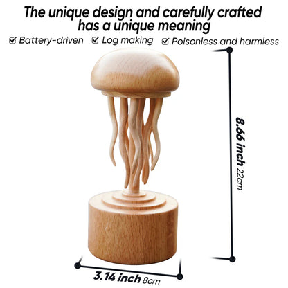 Wooden Handmade Jellyfish Mechanic Crafts Decoration