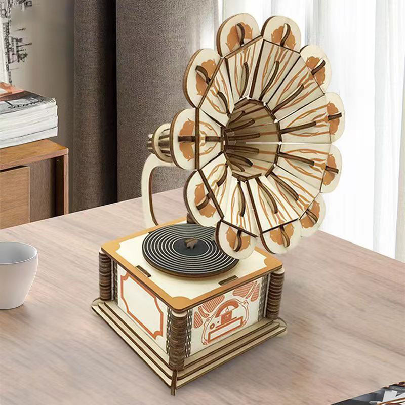 Wooden Phonograph 3D Puzzle