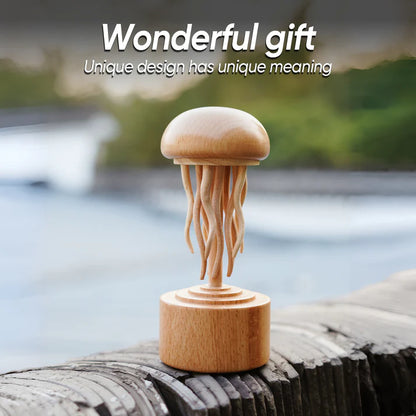 Wooden Handmade Jellyfish Mechanic Crafts Decoration