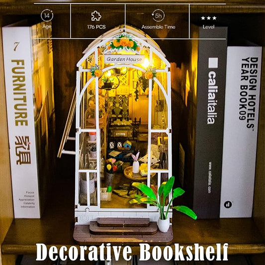 Garden House Booknook LED DIY Miniature