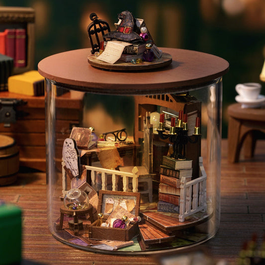 Magic Cabin Glass Jar LED DIY Miniature
