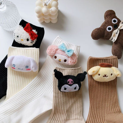 5Pcs Sanrio Socks Spring/Summer