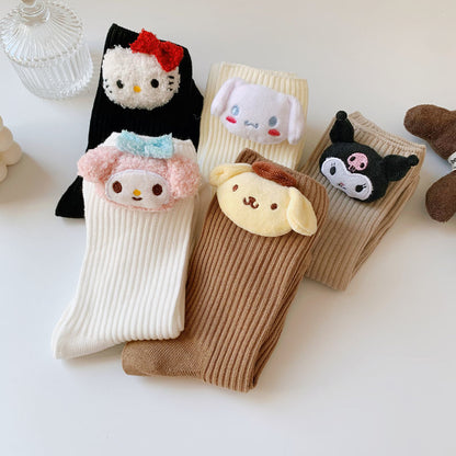 5Pcs Sanrio Socks Spring/Summer