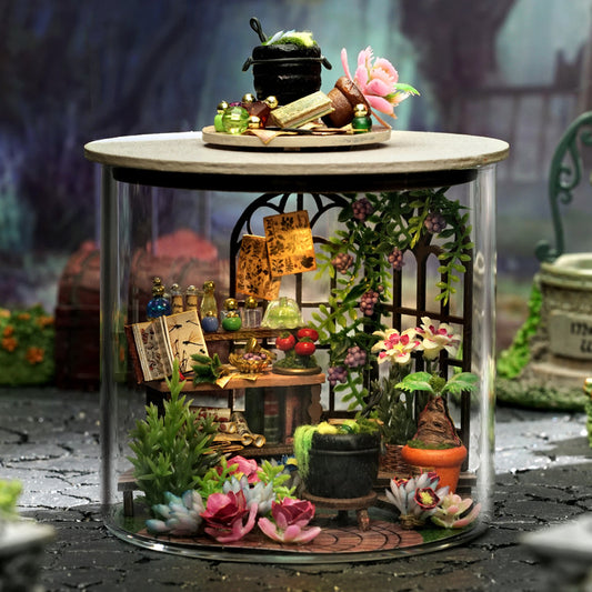 Magic Garden Glass Jar LED DIY Miniature