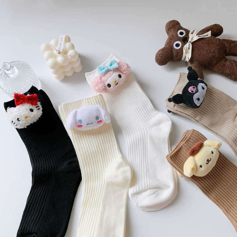 5Pcs Sanrio Socks Spring/Summer