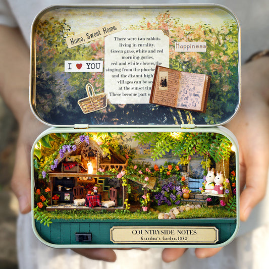 Countryside Notes Box Theatre LED DIY Miniature