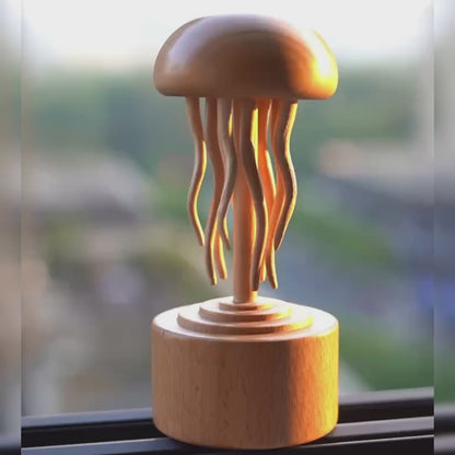 Wooden Handmade Jellyfish Mechanic Crafts Decoration