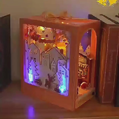 Christmas Booknook LED DIY Miniature